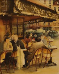 café Aux deux Magots st Germain des Prés Paris